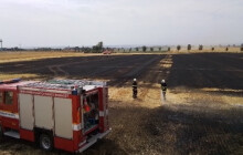 Tři požáry během odpoledne. Na Prostějovsku hořela pole