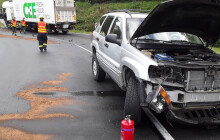 Nehoda kamionu a osobáku na I46. Provoz je obnoven