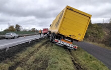 Hasiči zasahovali na D46. Dálnice byla uzavřena