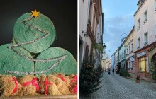 Lidová tvořivost zdobí Hanou. V Horce mají strom z balíků, v Olomouci je tradiční alej