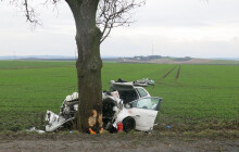 Tragická nehoda na Prostějovsku. Řidič na místě zemřel