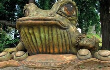 Tip na výlet: Nemají ji jen ve znaku, ale i na návsi. Vyrazte za žábou do Tršic