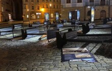 VIDEO: Noční bouřka se prohnala Olomoucí. Vyvracela stromy a poničila výstavu na náměstí