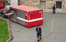 Olomoucká fakulta měla vyplavený sklep. Hasiči zasahovali na Žižkově náměstí