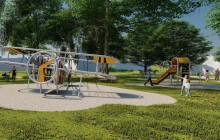 Bude mu vévodit dvouplošník. Město začalo se stavbou unikátního hřiště