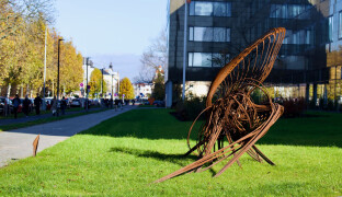 FOTOREPORT: Olomouc zaplnily sochy Jana Dostála. Ve městě vydrží až do zimy