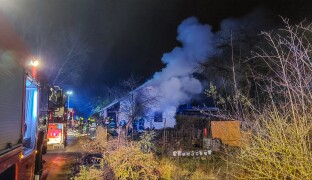 Hořela chata, na Přerovsku se jeden člověk zranil