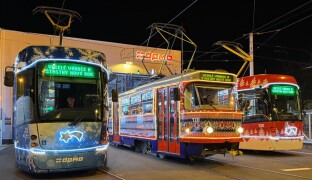 Olomoucké vánoční tramvaje patří mezi nejhezčí v Evropě