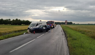 Hasiči zasahovali u nehody u Štěpánova. Dva zranění jsou v nemocnici