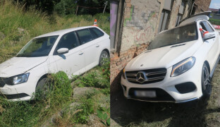 Na Šumpersku selhaly řidičce brzdy, druhá havarovala kvůli vedru