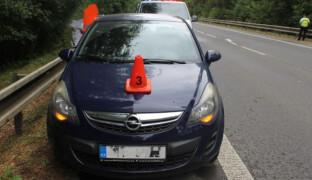 Na Přerovsku spadl strom na jedoucí auto
