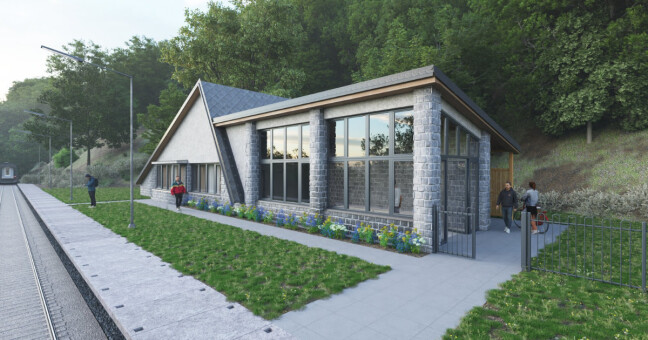 Vizualizace zastávky, zdroj: obec Jívová