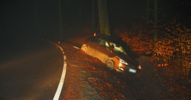 Smyk v zatáčce skončil nárazem do stromu. Seniora i jeho spolujezdkyni odvezla záchranka