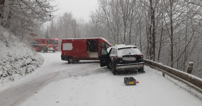 Nehoda mezi Zábřehem a Hoštejnem, zdroj: HZS Olomouckého kraje