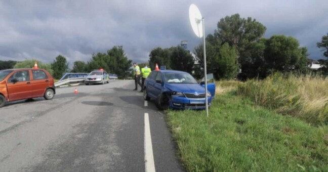 Včerejší nehoda u Kojetína | foto Policie ČR