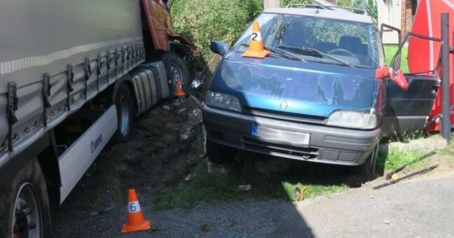 výsledek tragické nehody na Jesenicku | foto Policie ČR