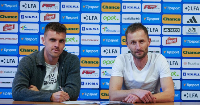 Antonín Růsek (vlevo), zdroj: SK Sigma Olomouc