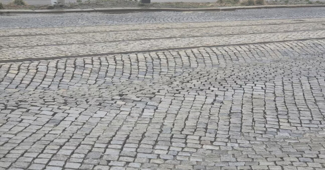 Propadlá vozovka, zdroj: město Olomouc