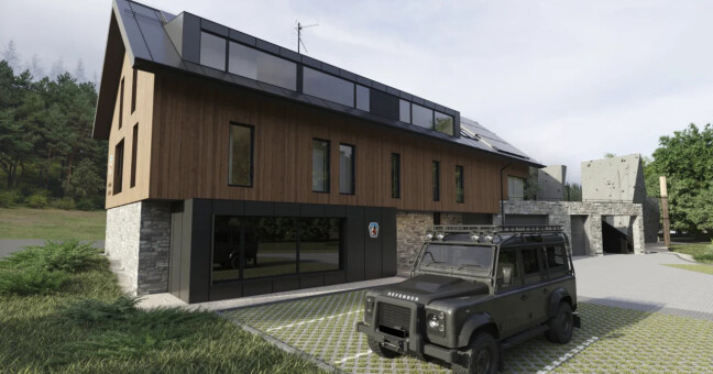 Vizualizace nových sídel pro horské záchranáře, zdroj: HS ČR