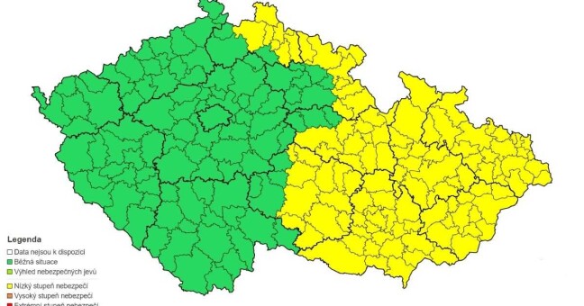 Platnost výstrahy | zdroj ČHMÚ
