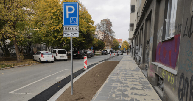 Chodník na třídě Spojenců, zdroj: město Olomouc