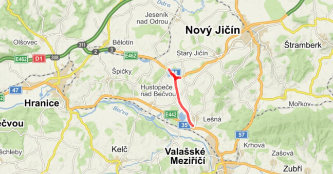 Plánovaná Palačovská spojka