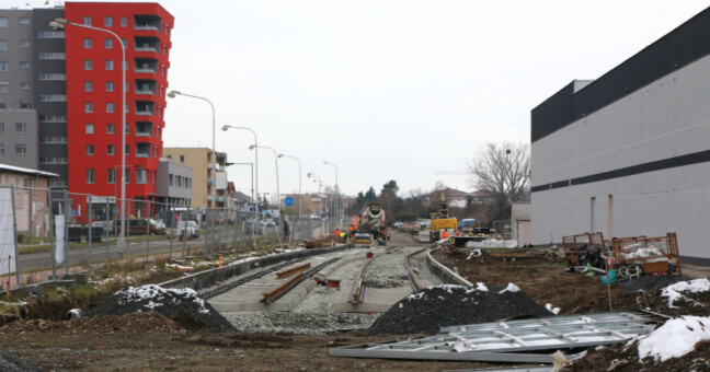 Opravovaná křižovatka u Billy, zdroj: město Olomouc