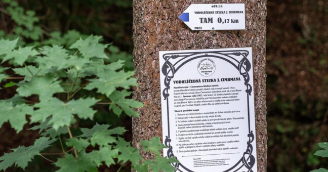 Vodoléčebná stezka Járy Cimrmana, zdroj: město Zábřeh