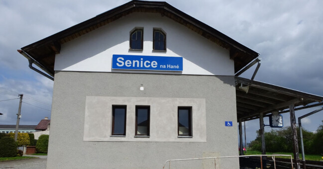 Nádraží Senice na Hané, zdroj: Seznam Mapy
