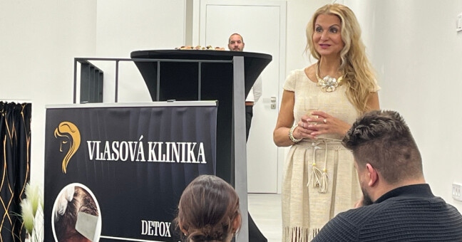Yvetta Blanarovičová při slavnostním otevření Vlasové kliniky, zdroj: Olomoucký Report