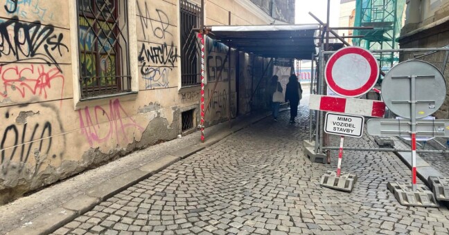 Univerzitní ulice; zdroj: Olomoucký Report