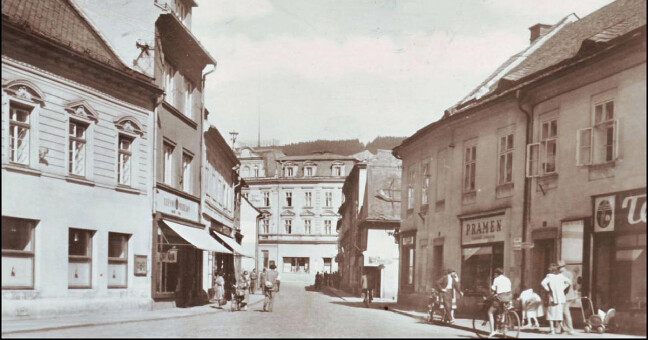 Jeseník v první polovině 50. let. Zdroj: fotohistorie.cz