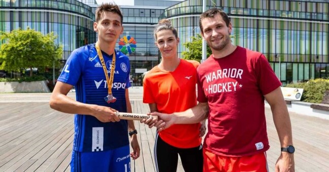 Olomoučtí sportovci se zapojili do dobročinné štafety Kopni do vrtule, foto: VK UP