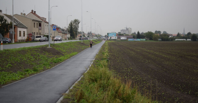 Cyklostezka ve Chválkovicích, foto: Olomoucký Report