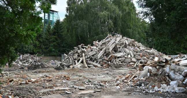 Ubytovna je pryč, tady bude lesopark, zdroj: město Hranice