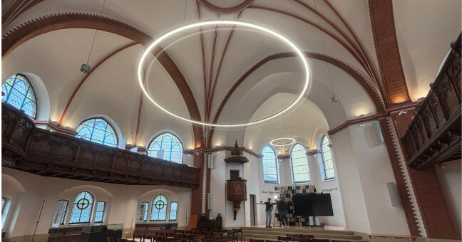 Interiér Červeného kostela