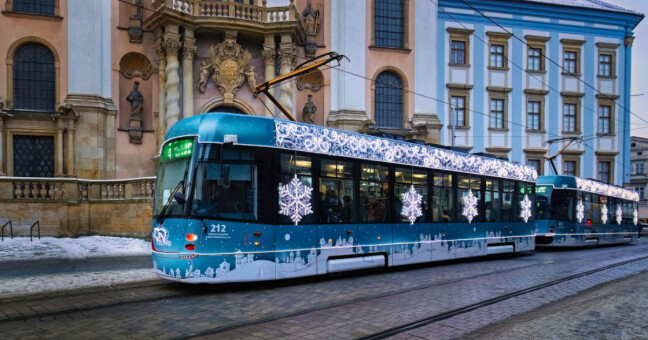 Olomoucká vánoční tramvaj, zdroj: DPMO