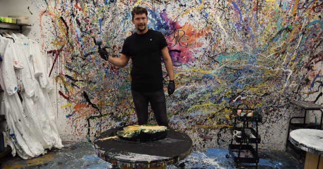 Vilém Burian ve svém ateliéru NopNog, foto: Olomoucký Report