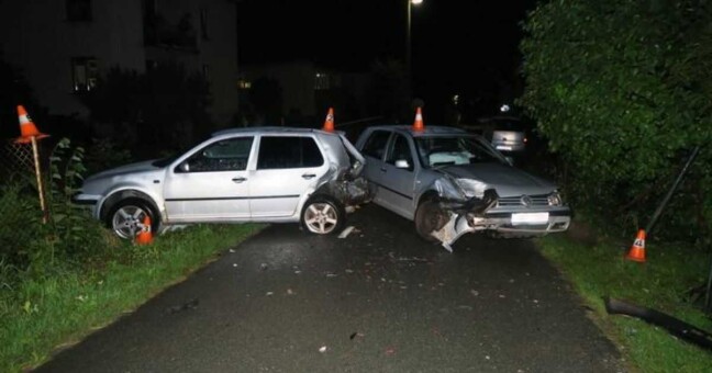Včerejší nehoda ve Zlatých horách | foto Policie ČR