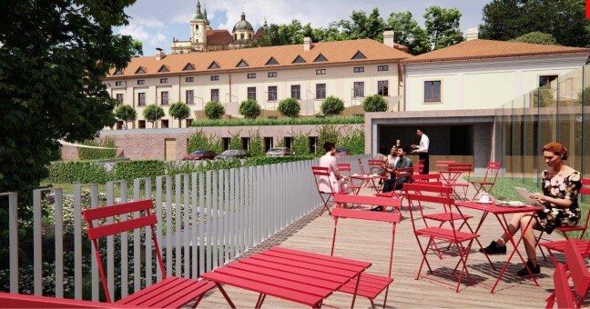 Vizualizace návrhu zahrady u Hospice na Sv. Kopečku, zdroj: Otevřeme zahradu/Atelier r