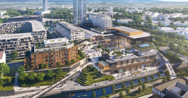 Vizualizace projektu Šantovka 2, kterého má být Šantovka Tower součástí, zdroj: Redstone