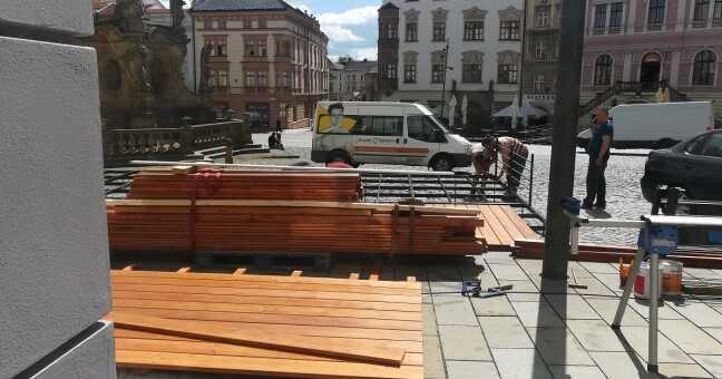 Přípravy na otevření zahrádek v Olomouci | foto: Olomoucký Report