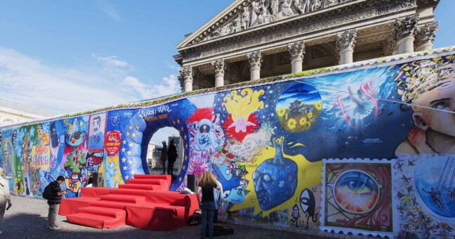 Lennonova nafukovací zeď bude k vidění i v Olomouci, zdroj: Kubíček Visionair, Šantovka Olomouc