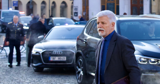 Prezident Petr Pavel, primátorka Olomouce Miroslava Ferancová (ANO) a hejtman Olomouckého kraje Ladislav Okleštěk (ANO), foto: Report.cz / Daniel Vachek