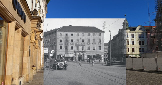 Olomouc v čase: Teď je tu prázdno, stávala tu ale socha. Poznáte místa?