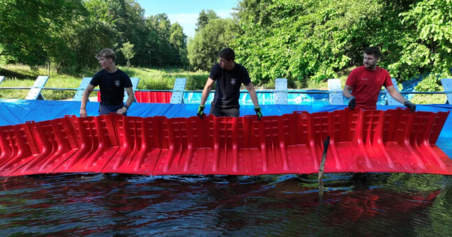 Olomouc otestovala nové protipovodňové zábrany. Zvažuje jejich pořízení