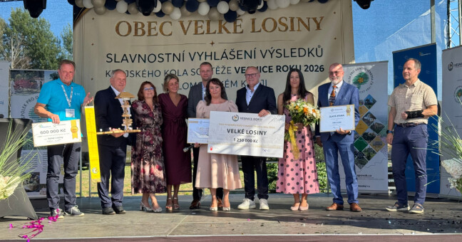 Velké Losiny jsou Vesnicí roku. Získaly také 600 tisíc korun