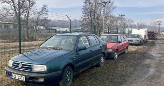 Auta putující do dražby | zdroj Město Zábřeh