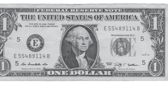 George Washington na jednom americkém dolaru. Zdroj:pixabay.com