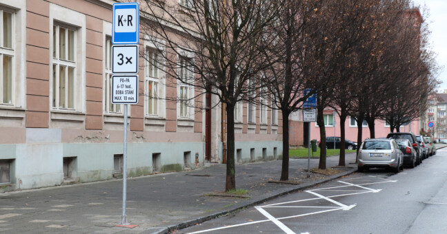 značka Kiss and Ride, zdroj: město Přerov